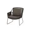 4 Seasons OutdoorAccor Loungestoel Antraciet