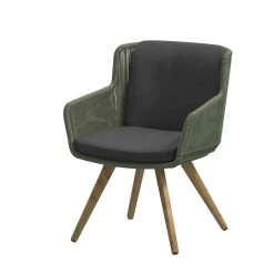 4 Seasons OutdoorFlores Dining Tuinstoel Green Teak