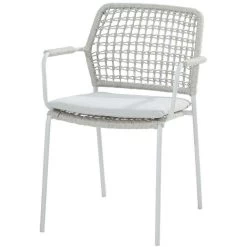 TASTE By 4 SeasonsBarista Stapelbare Tuinstoel Frozen Frost Grey