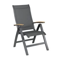 Kettler Altura Curve Verstelbare Tuinstoel Antraciet