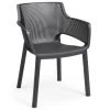 Keter Elisa Stapelbare Tuinstoel Graphite -Tuinmeubilair 116781 900 01