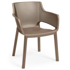 Keter Elisa Stapelbare Tuinstoel Cappuccino