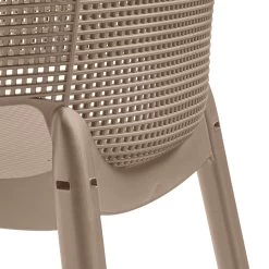 Keter Elisa Stapelbare Tuinstoel Cappuccino -Tuinmeubilair 116783 800 03
