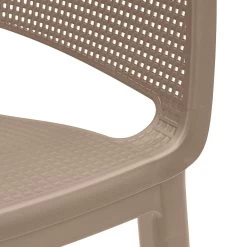 Keter Elisa Stapelbare Tuinstoel Cappuccino -Tuinmeubilair 116783 800 05
