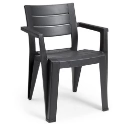 Keter Julie Stapelbare Tuinstoel Graphite