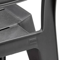 Keter Julie Stapelbare Tuinstoel Graphite -Tuinmeubilair 116784 900 03 1