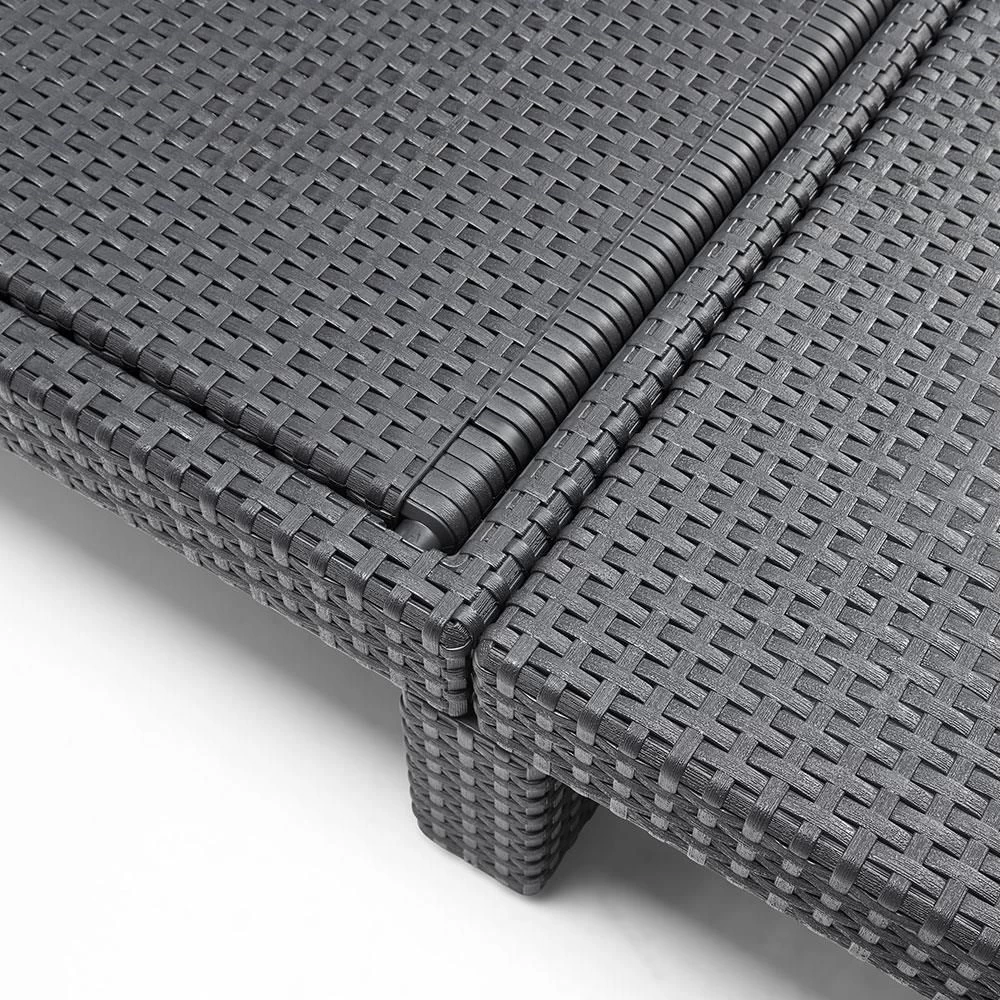 Keter Daytona Sunlounger ligbed graphite inclusiefkussen Keter Daytona Sunlounger Ligbed Graphite Inclusiefkussen -Tuinmeubilair 116786 900 07 1