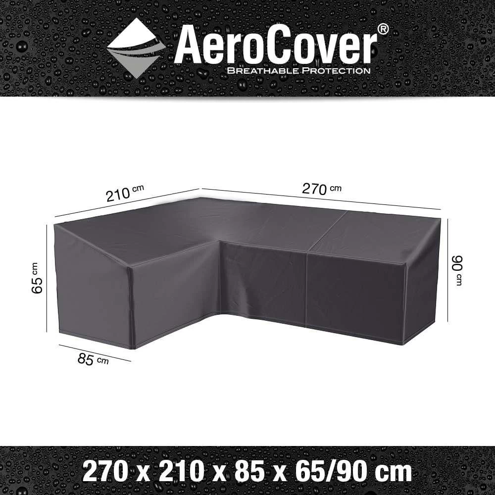Aerocover Loungesethoes hoekset L-vorm links 270 x 210 x 85 antraciet Aerocover Loungesethoes Hoekset L-vorm Links 270 X 210 X 85 Antraciet -Tuinmeubilair 116821 990 02 4