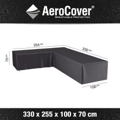 Aerocover Loungesethoes Hoekset 330 X 255 X 100 X 70 Antraciet -Tuinmeubilair 116872 900 03 3