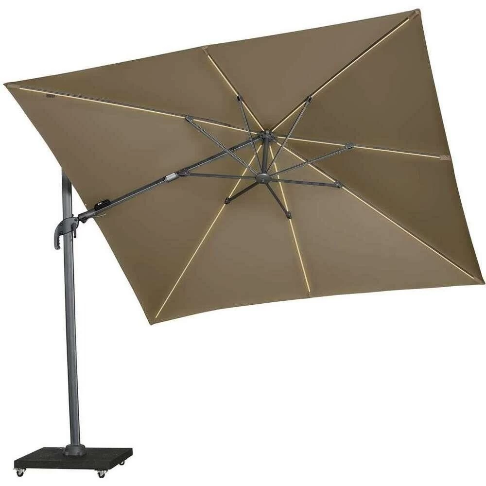 Bardani Daytona Led parasol 300 x 300 taupe Bardani Daytona Led Parasol 300 X 300 Taupe -Tuinmeubilair 116917 800 02 3