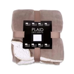 In The MoodAkropolis Fleece Plaid Kiezel