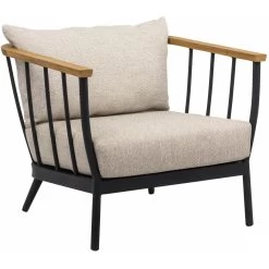 Apple Bee Condor Loungestoel Black Natural Oak