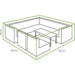Winza Outdoor CoversPremium Loungeset Hoes 260 X 200 X 80 -Tuinmeubilair 117251 900 03