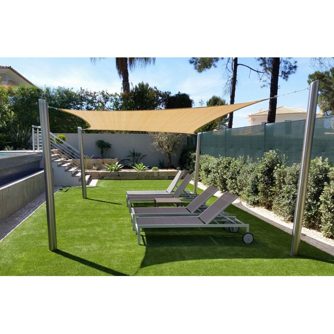 Nesling Coolfit vierkant schaduwdoek 360 gebroken wit Nesling Coolfit Vierkant Schaduwdoek 360 Gebroken Wit -Tuinmeubilair 117283 180 02 3