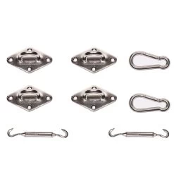 Nesling RVS Bevestiging Set Vierkant