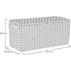 Keter Capri Opbergbox Antraciet 6 Keter Capri Opbergbox Antraciet -Tuinmeubilair 118935 900 05