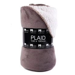 In The MoodAthena Fleece Plaid Taupegrijs -Tuinmeubilair 119035 900 02