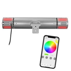 Eurom Heat And Beat Terrasverwarmer Antraciet -Tuinmeubilair 119486 900 08