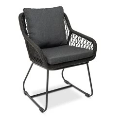 Bardani Riva Dining Tuinstoel Zwart