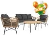 Bardani Madero Loungeset Bamboo 5-delig -Tuinmeubilair 140003 000 01 1