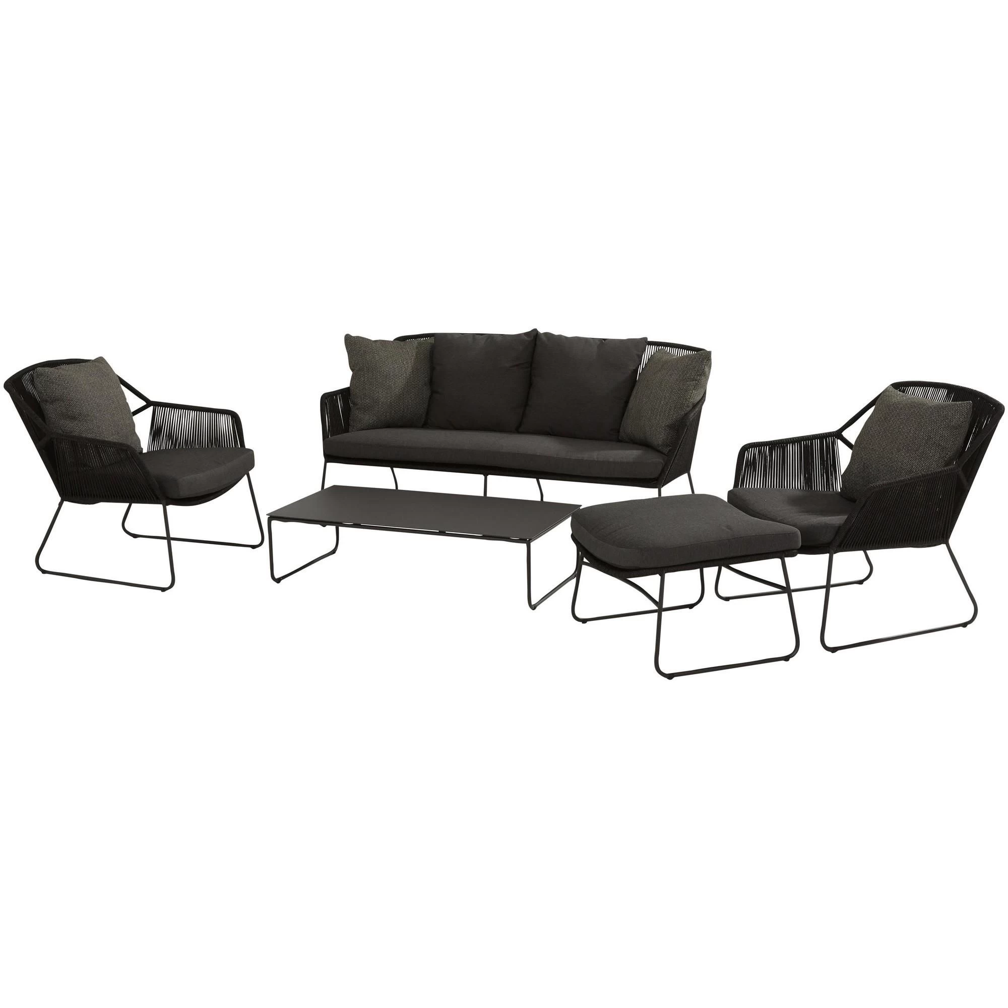4 Seasons OutdoorAccor loungeset 5-delig alu mid grey 4 Seasons OutdoorAccor Loungeset 5-delig Alu Mid Grey -Tuinmeubilair 140008 000 01