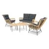 Bardani Acanto Loungeset 5-delig Bamboo Teak