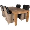 Bardani Roma 240 Atlantic 4 Tuinset Verstelbaar Teak Mexican Sand -Tuinmeubilair 140077 000 01 2