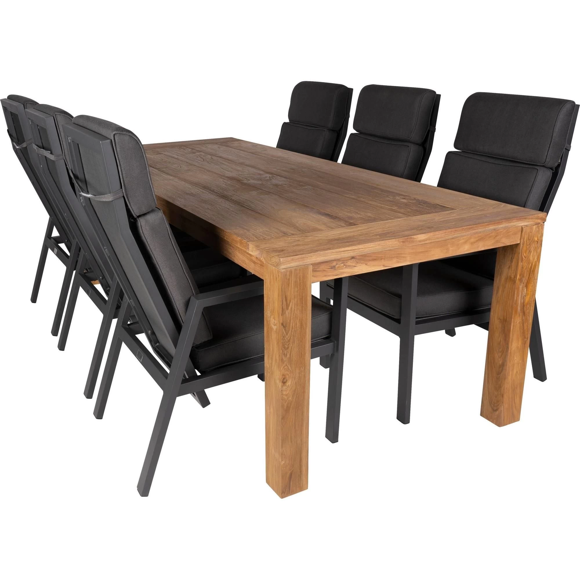 Bardani Roma 240 Quinta XL 6 tuinset verstelbaar teak antraciet Bardani Roma 240 Quinta XL 6 Tuinset Verstelbaar Teak Antraciet -Tuinmeubilair 140078 000 01 1