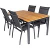 Kettler Cubic Teak 160 Legato Dining Tuinset Antraciet -Tuinmeubilair 140082 000 01