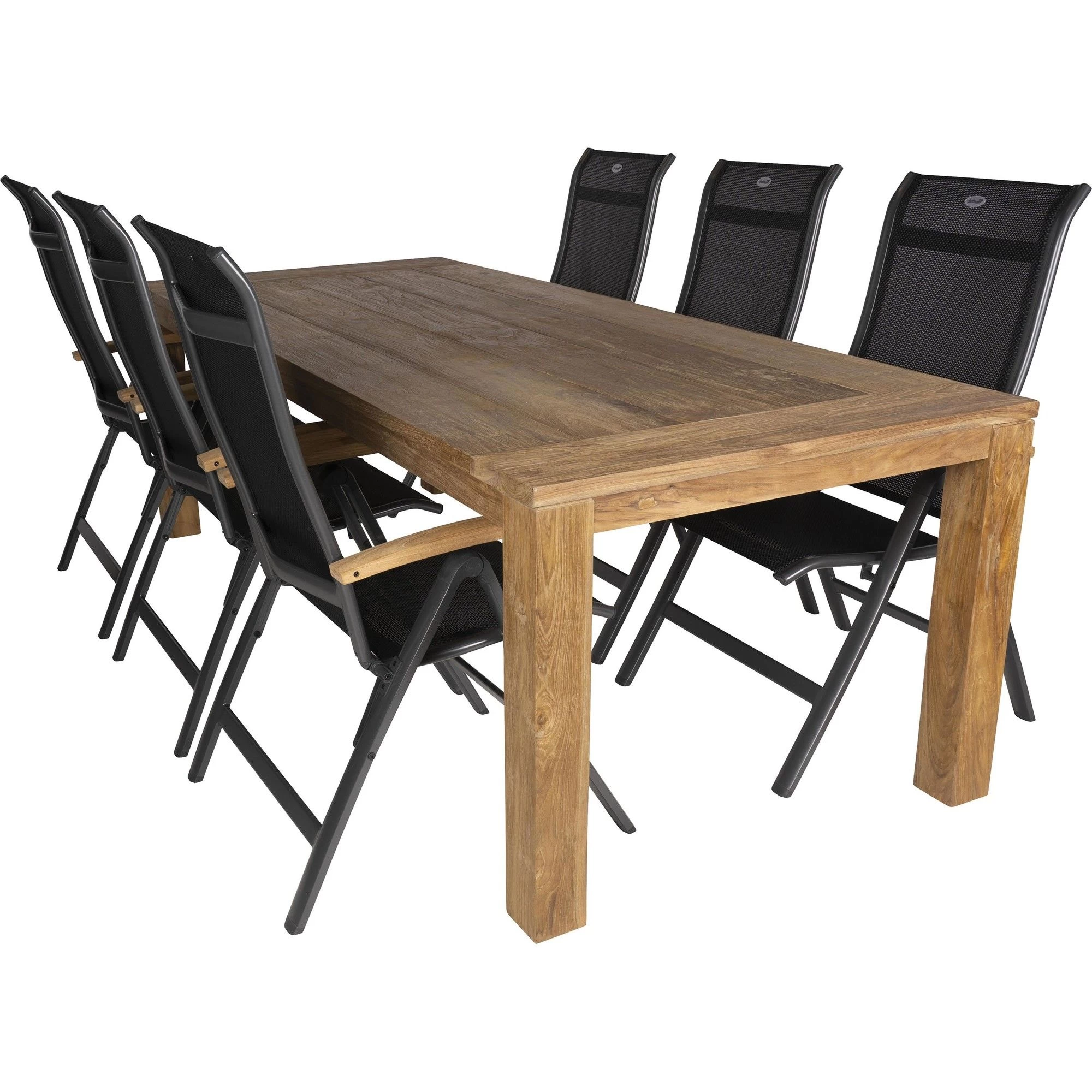 Bardani Roma 240 Alice 6 Tuinset Teak Anthracite