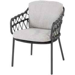 4 Seasons OutdoorCalpi Dining Tuinstoel Anthracite Zwart