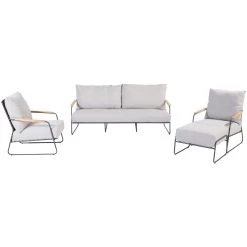 4 Seasons OutdoorBalade Loungeset Anthracite Zwart