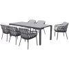4 Seasons OutdoorGoa 220 Calpi 6 Tuinset Anthracite -Tuinmeubilair 150193 000 01
