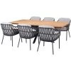 4 Seasons OutdoorRobusto 220 Calpi 6 Tuinset Anthracite Teak -Tuinmeubilair 150194 000 01