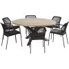 TASTE By 4 SeasonsLouvre 160 Barista 6 Tuinset Teak Anthracite